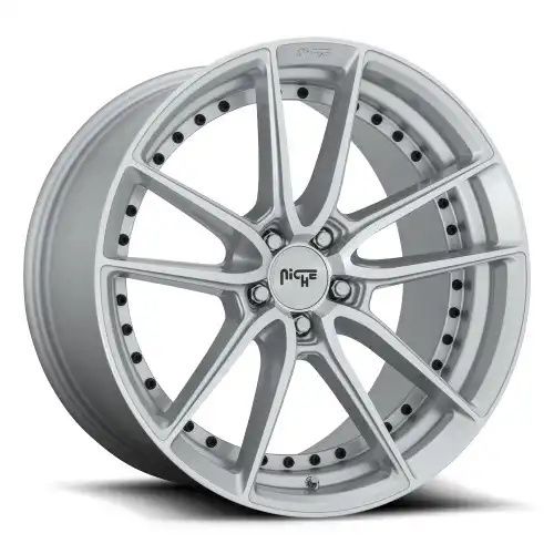 Niche M221 DFS GLOSS SILVER MACHINED 5x115 20R 10.5 71.5 20