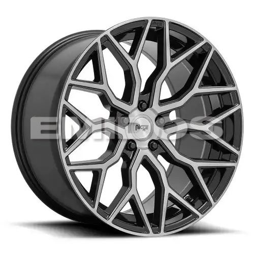 Niche M262 MAZZANTI GLOSS BLACK BRUSHED FACE 5x120 19R 8.5 72.56 35