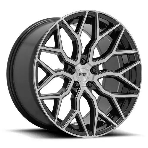 Niche M262 MAZZANTI GLOSS BLACK BRUSHED FACE 5x114.3 19R 8.5 72.56 35