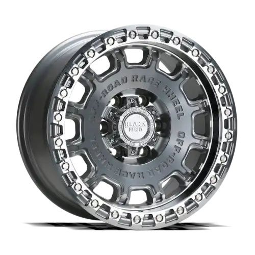 Black Mud M530 Silver Machined Face 6x139.7 17R 8.5 106,1 0