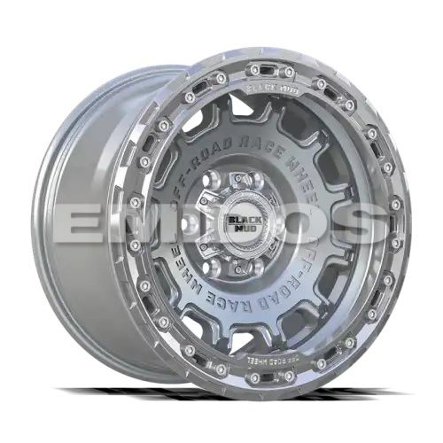 Black Mud M530B Silver Machined Face 6x139.7 17R 8.5 100,1 0