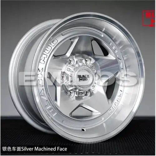 Black Mud M550P Silver Machined Face 6x139.7 17R 8.5 106,1 0