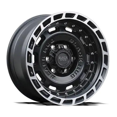 Black Mud M580 Matte Black/Machined lip 6x139.7 17R 8.5 100,1 0