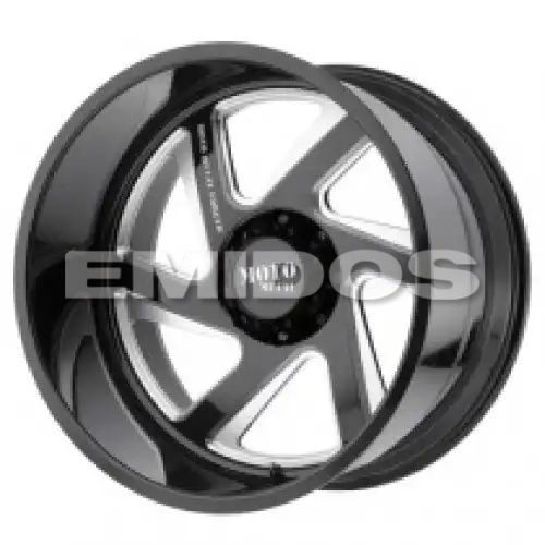 Moto Metal MO400 GLOSS BLACK MILLED 8x165.1 24R 14 125.1 -76