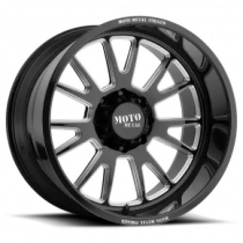 Moto Metal MO401 GLOSS BLACK MILLED 6x139.7 20R 12 106.1 -44