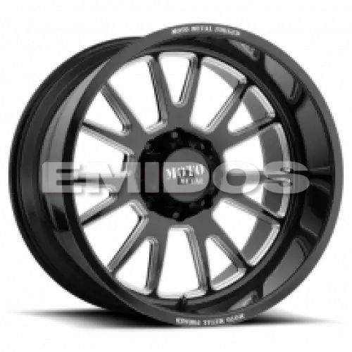 Moto Metal MO401 GLOSS BLACK MILLED 6x139.7 20R 12 106.1 -44
