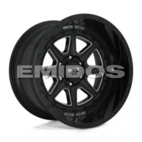 Moto Metal MO801 PHANTOM GLOSS BLACK MILLED 8x165.1 24R 12 125.1 -44