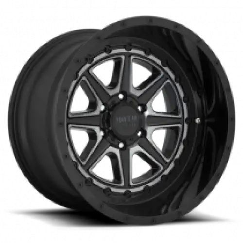 Moto Metal MO801 PHANTOM GLOSS BLACK W/ GRAY TINT 8x165.1 24R 12 125.1 -44