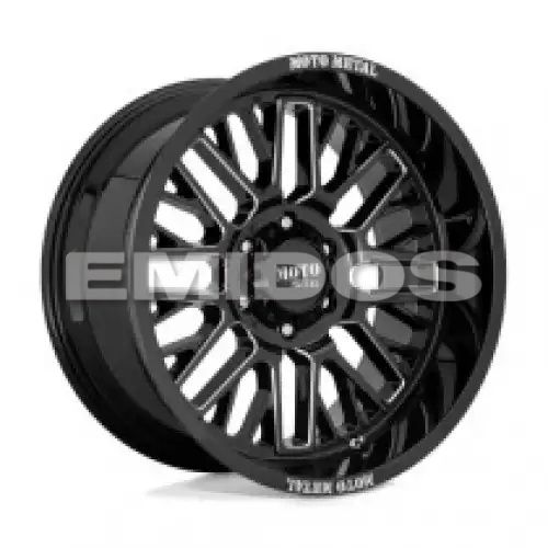 Moto Metal MO802 WARLOCK GLOSS BLACK MILLED 6x135 20R 10 87.1 -18