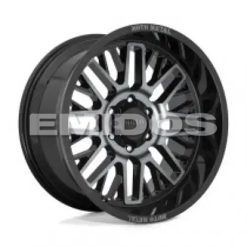 Moto Metal MO802 WARLOCK GLOSS BLACK MACHINED W/ GRAY TINT 6x135 20R 10 87.1 -18