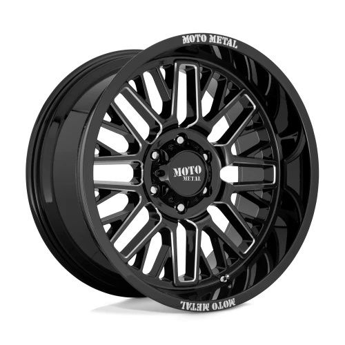 Moto Metal MO802 WARLOCK GLOSS BLACK MILLED 5x150 20R 9 110.1 18