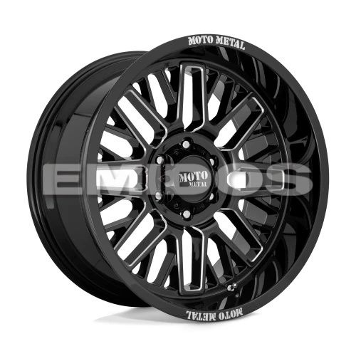 Moto Metal MO802 WARLOCK GLOSS BLACK MILLED 5x150 20R 9 110.1 18