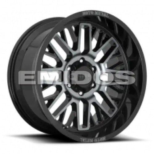 Moto Metal MO802 WARLOCK GLOSS BLACK MACHINED W/ GRAY TINT 6x135 20R 9 87.1 18