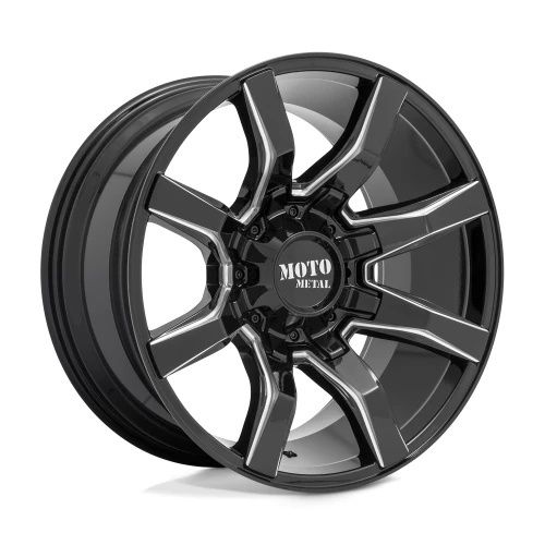 Moto Metal MO804 SPIDER GLOSS BLACK MILLED 5x127/139.7 20R 9 78.1 BNK
