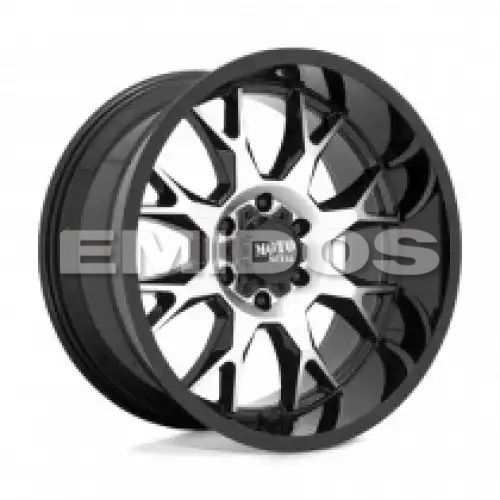 Moto Metal MO806 GLOSS BLACK MACHINED 5x127 20R 10 71.5 -18