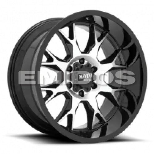 Moto Metal MO806 GLOSS BLACK MACHINED 5x150 20R 9 110.1 BNK