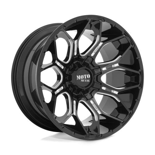 Moto Metal MO808 SNIPER GLOSS BLACK MILLED 5x127/139.7 20R 10 78.1 -18