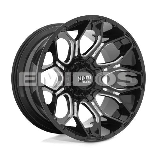 Moto Metal MO808 SNIPER GLOSS BLACK MILLED 5x127/139.7 20R 10 78.1 -18