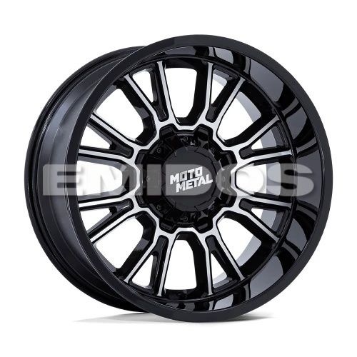 Moto Metal MO810 LEGACY GLOSS BLACK MACHINED 8x165.1 17R 9 125.1 1