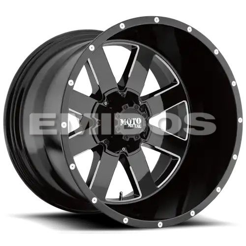 Moto Metal MO962 GLOSS BLACK MILLED 5x114.3/127 18R 9 72.56 BNK