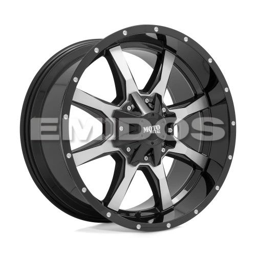 Moto Metal MO970 GLOSS BLACK W/ MACHINED FACE 8x165.1 20R 9 125.1 BNK
