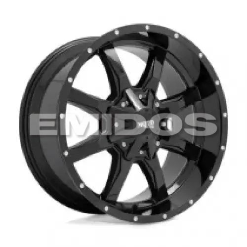 Moto Metal MO970 GLOSS BLACK W/ MILLED LIP 6x135/139.7 17R 9 106.1 12