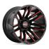 Moto Metal MO978 RAZOR SATIN BLACK MACHINED W/ RED CLEAR COAT 5x127 20R 12 78.1 -44