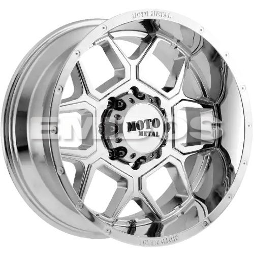 Moto Metal MO981 SPADE CHROME 8x165.1 22R 12 125.1 -44