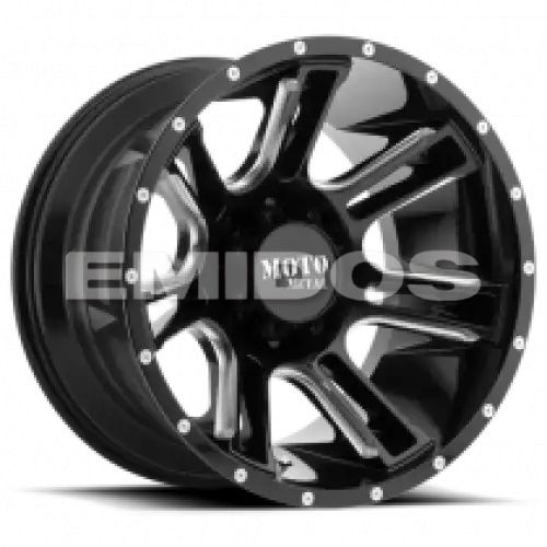 Moto Metal MO982 AMP GLOSS BLACK MILLED 6x135 22R 10 87.1 -18