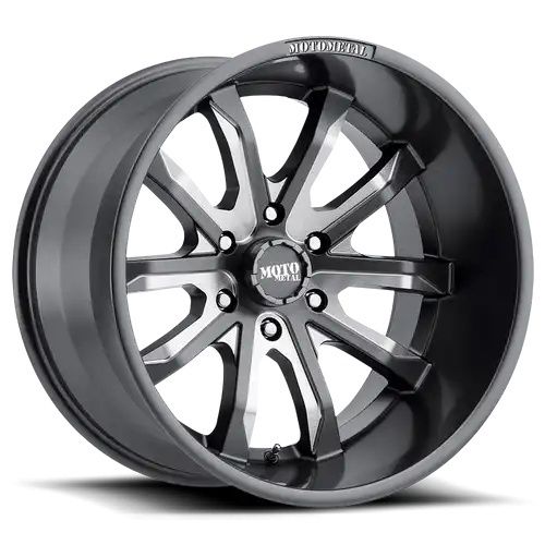 Moto Metal MO983 DAGGER SATIN GRAY MILLED 6x139.7 20R 10 106.1 -18