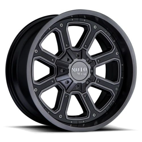 Moto Metal MO984 SHIFT MATTE BLACK W/ G-BLK INSERTS 5x127/139.7 18R 9 78.1 -12