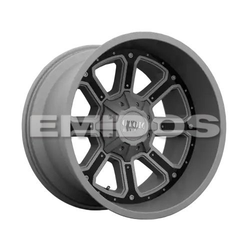 Moto Metal MO984 SHIFT MATTE GRAY W/ G-BLK INSERTS 6x135/139.7 18R 9 106.1 18