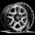 Moto Metal MO987 SENTRY GLOSS SILVER CENTER W/ GLOSS BLACK LIP 5x127 R 12 71.5 -44