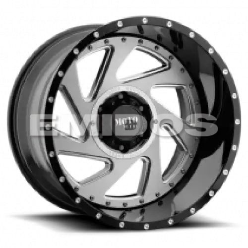 Moto Metal MO989 CHANGE UP GLOSS BLACK MILLED W/ BRUSHED INSERTS 5x127 20R 12 71.5 -44