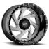 Moto Metal MO989 CHANGE UP GLOSS BLACK MILLED W/ BRUSHED INSERTS 6x139.7 20R 12 106.1 -44