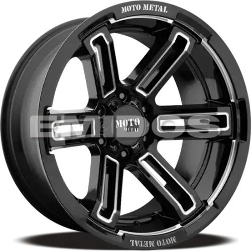 Moto Metal MO991 RUKUS GLOSS BLACK MILLED 6x135 20R 12 87.1 -44
