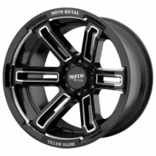 Moto Metal MO991 RUKUS GLOSS BLACK MILLED 8x170 20R 9 125.1 BNK