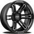 Moto Metal MO991 RUKUS GLOSS BLACK MILLED 8x165.1 17R 9 125.1 -12