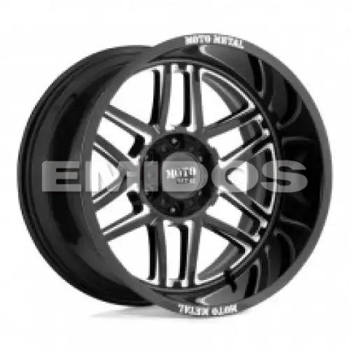 Moto Metal MO992 FOLSOM GLOSS BLACK MILLED 8x165.1 20R 10 125.1 -18