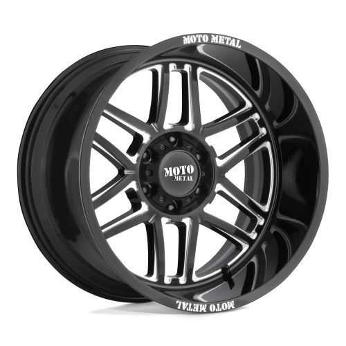 Moto Metal MO992 FOLSOM GLOSS BLACK MILLED 8x180 24R 14 124.2 -76