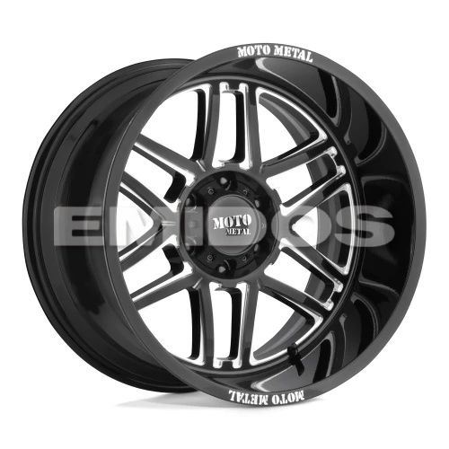 Moto Metal MO992 FOLSOM GLOSS BLACK MILLED 8x180 24R 14 124.2 -76
