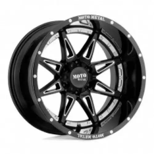Moto Metal MO993 HYDRA GLOSS BLACK MILLED 8x170 20R 10 125.1 -18