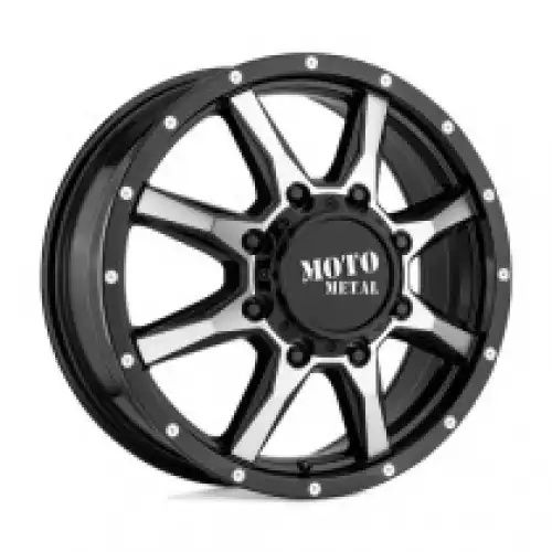 Moto Metal MO995 GLOSS BLACK MACHINED - FRONT 8x165.1 20R 8.25 125.1 127