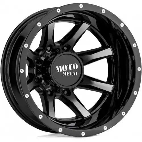 Moto Metal MO995 GLOSS BLACK MACHINED - REAR 8x165.1 20R 8.25 125.1 -198