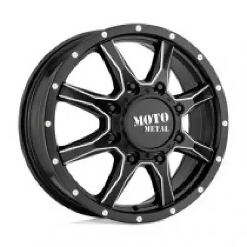 Moto Metal MO995 SATIN BLACK MILLED - FRONT 8x165.1 20R 8.25 125.1 127