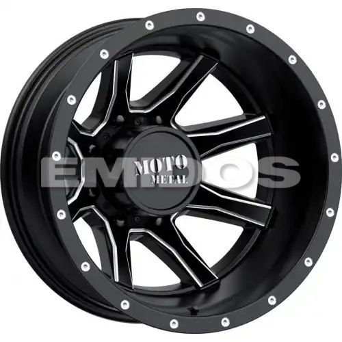 Moto Metal MO995 SATIN BLACK MILLED - REAR 8x165.1 20R 8.25 125.1 -198