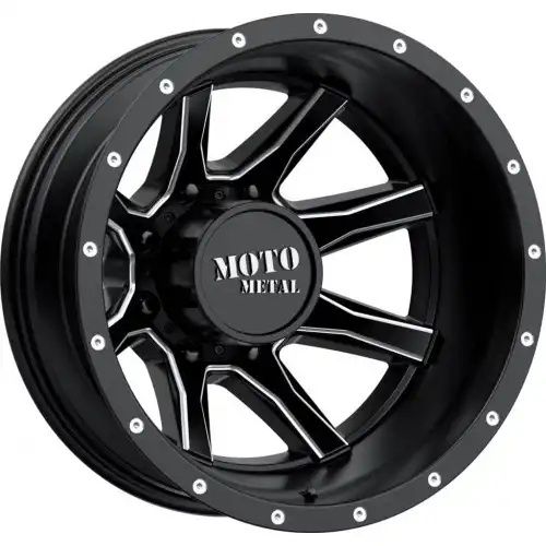 Moto Metal MO995 SATIN BLACK MILLED - REAR 8x165.1 17R 6.5 125.1 -155