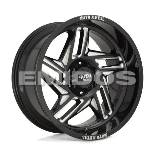 Moto Metal MO996 RIPSAW GLOSS BLACK MILLED 6x139.7 20R 12 106.1 -44
