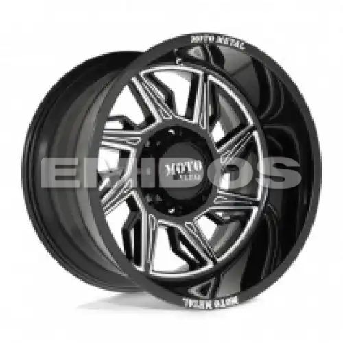 Moto Metal MO997 HURRICANE GLOSS BLACK MILLED - RIGHT DIRECTIONAL 6x139.7 20R 10 106.1 -18