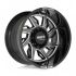Moto Metal MO997 HURRICANE GLOSS BLACK MILLED - RIGHT DIRECTIONAL 6x139.7 20R 10 106.1 -18